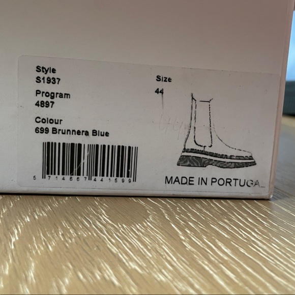 Ganni Light Blue and Black Chelsea Boots 44 - Picture 6 of 7